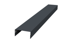 Крышка 45х20 для забора жалюзи Texas Grand Line 0,5 PurPro Matt 275 RAL 7024 мокрый асфальт (2м)