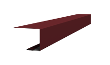 Планка завершающая для Кликфальц Pro 0,45 Drap RAL 3005 красное вино (2м)