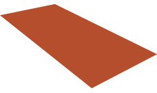 Плоский лист Grand Line 0,5 Satin с пленкой RAL 8004 терракота