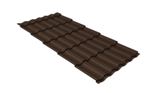 Профиль волновой "Квинта Юг" 0,45 Drap TR RAL 8017 шоколад