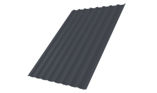 Профнастил С20B 0,45 PE lite RAL 7024 мокрый асфальт