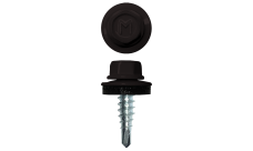 Саморез по металлу Daxmer 4,8х19 (400шт) сверло №2 RAL 9005