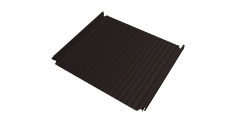 Кликфальц Double Pro Гофр Grand Line 0,5 Атлас с пленкой на замках RR 32 темно-коричневый