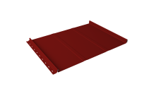 Кликфальц Line Grand Line 0,45 PE с пленкой на замках RAL 3011 коричнево-красный