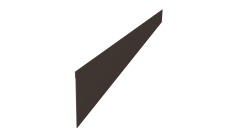 Ламель забора жалюзи Palermo стартовая/финишная для калиток и ворот Grand Line 0,45 Drap-double TX RR 32 темно-коричневый