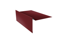 Планка ветровая для мягкой кровли простая 100х20х100 0,45 Drap TR RAL 3005 красное вино (3м)