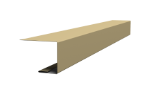 Планка завершающая фальц 0,45 PE с пленкой RAL 1014 слоновая кость (2м)