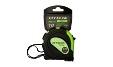 Рулетка Effecta Basic 10м с магнитом, 3 фиксатора