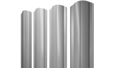 Штакетник Круглый фигурный Grand Line 0,45 Drap TX RAL 7004 сигнальный серый