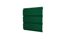 Софит металлический Grand Line центральная перфорация 0,45 Drap TR с пленкой RAL 6005 зеленый мох