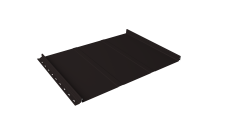 Кликфальц Line Grand Line 0,45 PE с пленкой на замках RAL 9005 черный