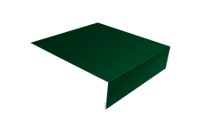 Планка лобовая/околооконная простая 190х50 Grand Line 0,45 PE lite с пленкой RAL 6005 зеленый мох (2м)