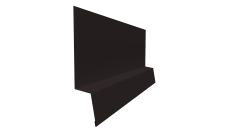 Планка начальная фальц 0,45 PE с пленкой RAL 9005 черный (2м)