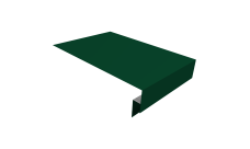 Планка околооконная сложная 300х50х18 (j-фаска) 0,5 Satin Matt TX RAL 6005 зеленый мох (2м)