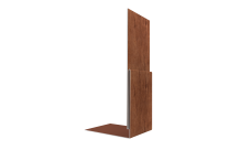 Планка приемная оконная Grand Line 0,45 Принт Премиум Рябина насыщенная Фреш TwinColor (3м)