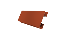 Планка H-образная Экобрус 0,5 Satin Matt RAL 8004 терракота (2м)