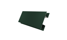 Планка H-образная стыковочная сложная Grand Line 0,5 Satin с пленкой RAL 6005 зеленый мох (2м)