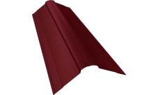 Планка конька фигурного 100х100 Grand Line 0,45 Drap TX RAL 3005 красное вино (3м)