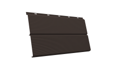 ЭкоБрус Гофр Grand Line 0,5 Сатин с пленкой RR 32 темно-коричневый