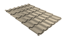 Металлочерепица Классик ("Classic") v01 0,5 Satin RAL 1015 светлая слоновая кость