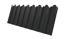 Профнастил С20B фигурный Grand Line 0,45 Drap TR RAL 7016 антрацитово-серый