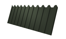 Профнастил С8A v02 фигурный Grand Line 0,5 Satin Matt TX RAL 6020 хромовая зелень