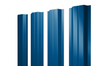 Штакетник П-образный A с прямым резом 0,4 PE RAL 5005 сигнальный синий