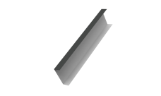 Декоративная накладка на столб универсальная 60х60 для забора жалюзи Grand Line 0,5 Rooftop Бархат RAL 7016 антрацитово-серый (2м)