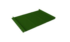 Кликфальц Line Grand Line 0,45 PE с пленкой на замках RAL 6002 лиственно-зеленый