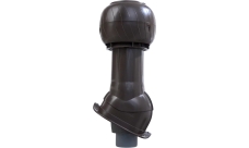 Комплект канализационный Gervent Статик для кровли Монтеррей изолированный 110/160мм темно-коричневый