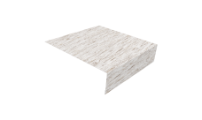 Планка околооконная простая 200х75 Grand Line 0,45 Print Elite Snow Wood TwinColor (2м)