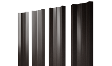 Штакетник М-образный A с прямым резом Grand Line 0,45 Print Elite Coffee Wood TwinColor