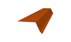 Планка капельник 100х55 0,45 PE с пленкой RAL 2004 оранжевый (2м)