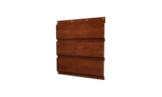 Софит металлический Grand Line без перфорации 0,45 Print Elite с пленкой Rowan TwinColor