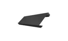 Ламель лицевая 100 забора жалюзи Texas 0,5 PurPro Matt 275 RAL 7016 антрацитово-серый