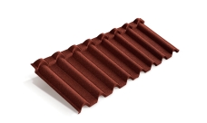 Лист композитной черепицы Metrotile Gallo красный