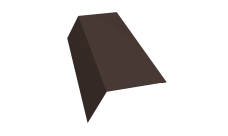 Планка карнизная 120х80 Grand Line 0,45 PE с пленкой RR 32 темно-коричневый (2м)