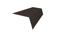 Планка карнизная для мягкой кровли 100х65 0,45 Drap ST RR 32 темно-коричневый (2м)