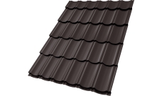 Профиль волновой "Квинта Юг" 0,45 Drap TX RR 32 темно-коричневый