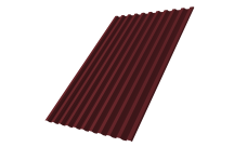 Профнастил С21R Grand Line 0,5 Satin Matt TX RAL 3005 красное вино