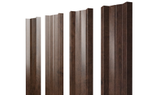 Штакетник М-образный A с прямым резом Grand Line 0,45 Print-Double Elite Antique Wood