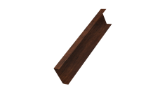 Декоративная накладка на столб универсальная 62х55 для забора жалюзи 0,45 Print-Double Premium Cherry Wood Dark F (2м)