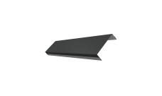 Ламель обратная 100 забора жалюзи Texas Grand Line 0,5 PurPro Matt 275 RAL 7016 антрацитово-серый