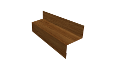 Отлив межэтажный 45 0,45 Print-Double Elite Golden Wood (3м)