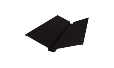 Планка ендовы верхней 115х30х115 0,5 Velur X RAL 9005 черный (2м)