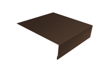 Планка лобовая/околооконная простая 190х50 0,5 Atlas X с пленкой RAL 8017 шоколад (2м)