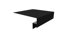 Планка околооконная сложная Блок-Хаус new 200х50х27 Grand Line 0,5 PurPro Matt 275 RAL 9005 черный (2м)