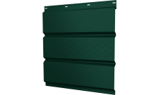 Софит металлический Классик v01 Grand Line центральная перфорация 0,45 Drap TX с пленкой RAL 6005 зеленый мох