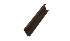 Декоративная накладка на столб универсальная 80х80 для забора жалюзи 0,45 Print-Double Elite Antique Wood (2м)