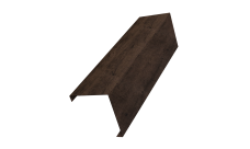 Декоративная накладка на столб универсальная угловая 80х80 для забора жалюзи Grand Line 0,45 Print Premium Antique Wood TwinColor (2м)